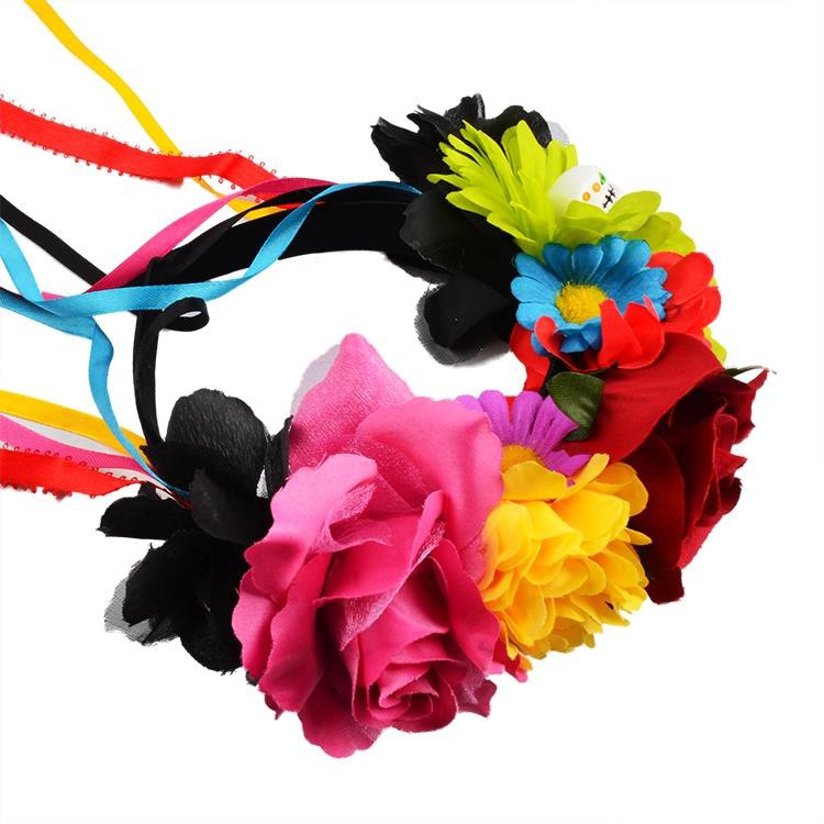 Sugar Skull Flower Headband (3)